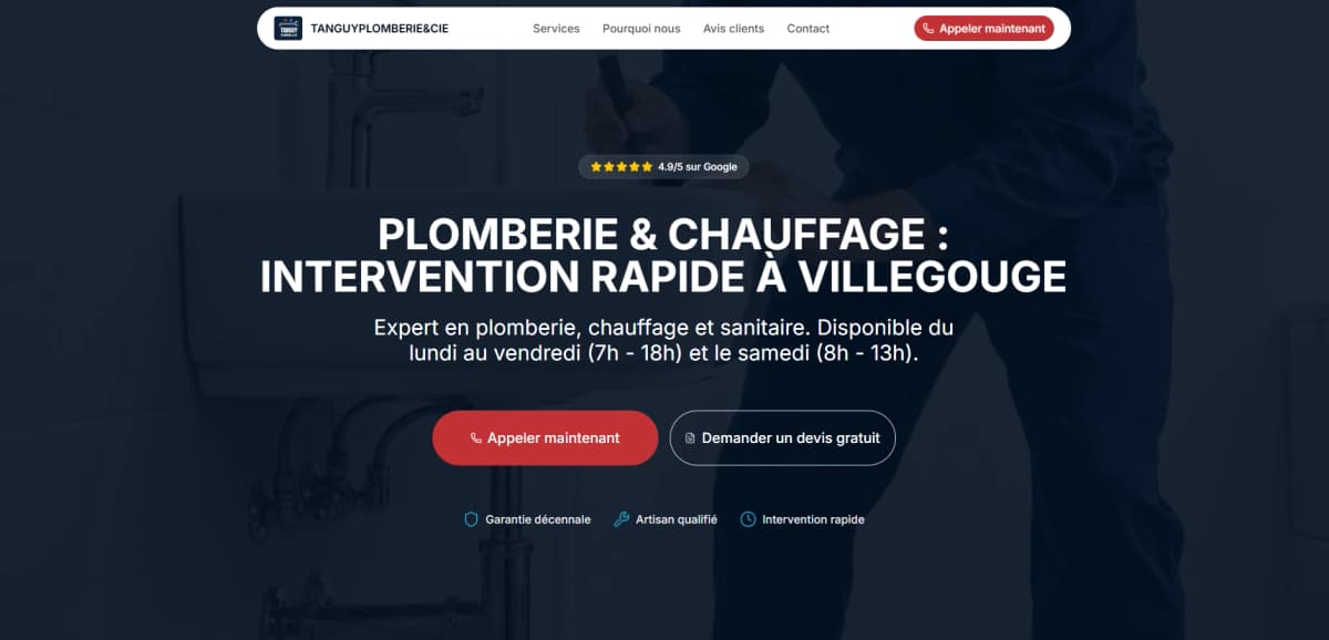 Site vitrine artisan